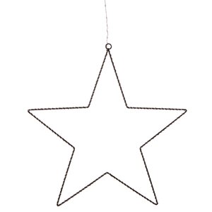 Anna's Collection ster metaal zwart LED - H 37 cm
