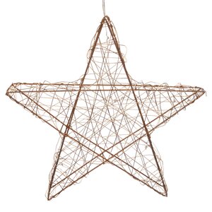 Anna's Collection ster metaal goud 25l - H 30 cm