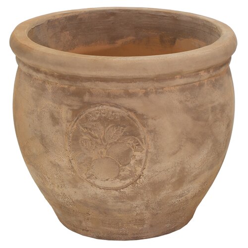 Stevige Bloempot Antiek - Terra Appel - D 28 x H 24 cm - afbeelding 1