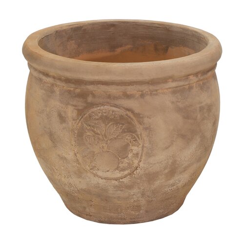 Stevige Bloempot Antiek - Terra Appel - D 28 x H 24 cm - afbeelding 2