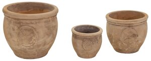 Stevige Bloempot Antiek - Terra Appel - D 37 x H 32 cm - afbeelding 3