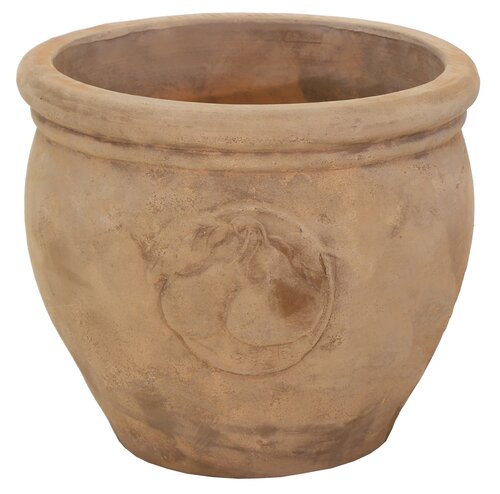 Stevige Bloempot Antiek - Terra Peer - D 20 x H 17 cm - afbeelding 1
