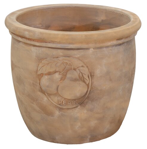 Stevige Bloempot Antiek - Terra Peer - D 28 x H 25 cm - afbeelding 1