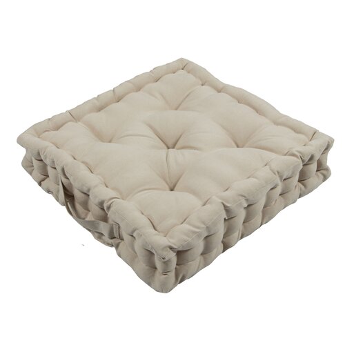 Stoelkussen 40 x 40 x 8 cm Beige - afbeelding 1