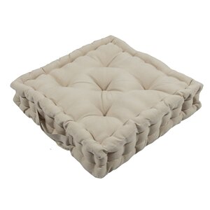 Stoelkussen 40 x 40 x 8 cm Beige - afbeelding 1