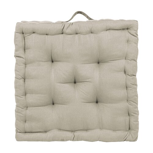 Stoelkussen 40 x 40 x 8 cm Beige - afbeelding 2
