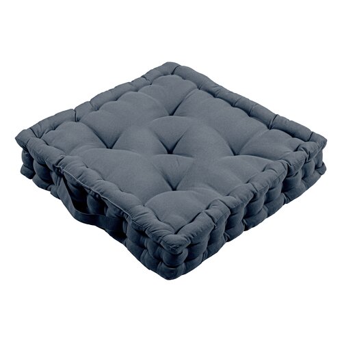 Stoelkussen 40 x 40 x 8 cm Grijs - afbeelding 1
