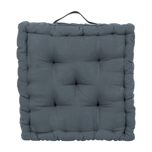 Stoelkussen 40 x 40 x 8 cm Grijs - afbeelding 2