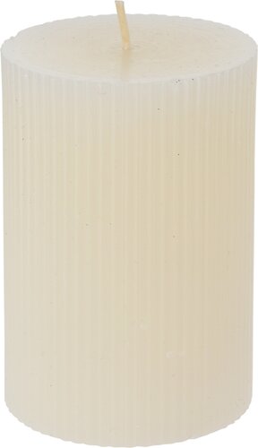 Stompkaars ribbel Ø 7 x 10 cm - Off white