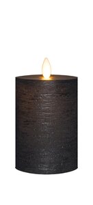 Anna's Collection Kaars-USB zwart - H 10 cm
