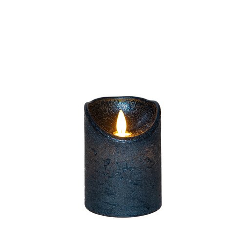 Stompkaars wax 10x7.5cm d.blauw