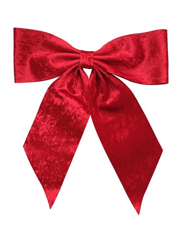 Strik fluweel B 45 x H 54 cm rood