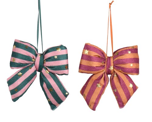 Strik kunststof - B11xH12cm Meerkleurig - 2 Varianten