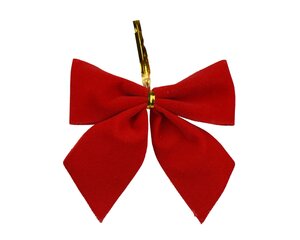 Strik kunststof - L5,5xB5cm Rood 6 stuks - afbeelding 2
