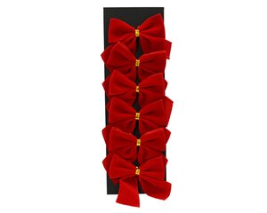 Strik kunststof - L5,5xB5cm Rood 6 stuks - afbeelding 1