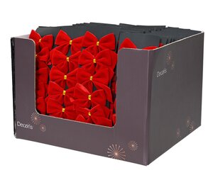 Strik kunststof - L5,5xB5cm Rood 6 stuks - afbeelding 3