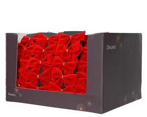 Strik kunststof - L8,5xB9cm Rood 5 stuks - afbeelding 3