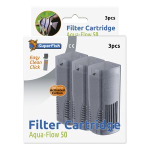SuperFish AquaFlow 50 Easy Click Cartridge 3x