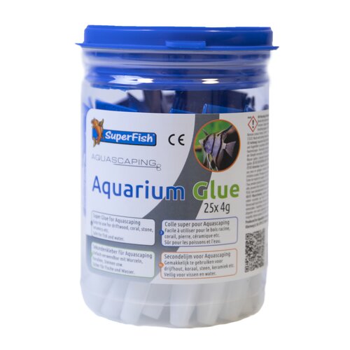 SuperFish Aquariumlijm 25x4 gram Pot
