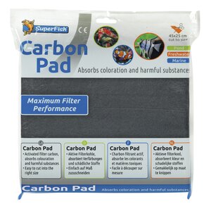 SuperFish Carbon filterpad actieve kool 45x25 cm