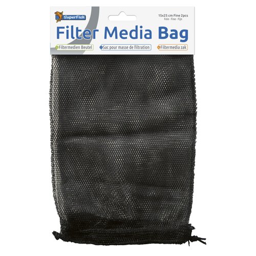 SuperFish Filtermedia zak fijn 15x25 cm set van 2