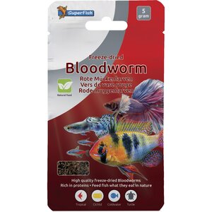 SuperFish Freeze Dried Rode Muggenlarven – 5 gram