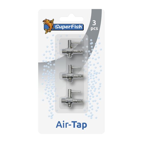 SuperFish RVS Tapkraan – 1-weg (set van 3)
