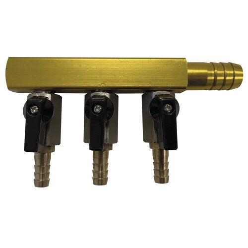 SuperFish RVS Verdeelstuk – 8 mm (3 uitgangen)