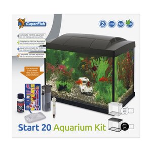 SuperFish Start 20 Aquarium Kit Zwart