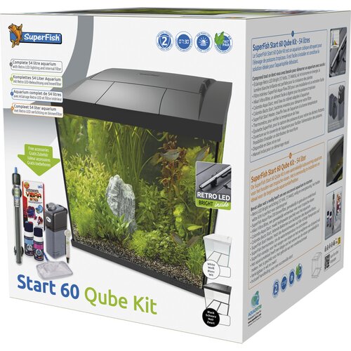 SuperFish Start 60 Qube Kit Zwart