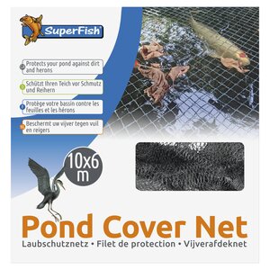 SuperFish Vijverafdeknet – 10 × 6 m (incl. 24 pinnen)