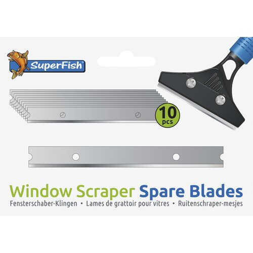 SuperFish Window Scraper Mesjes – set van 10