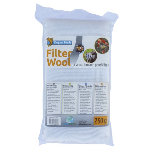 SuperFish Witte filterwatten fijn 250 gram