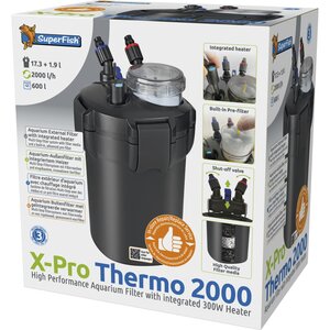 SuperFish X Pro Thermo 2000 verwarmd buitenfilter