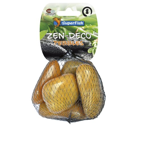 SuperFish Zen pebble medium geel decoratiestenen 450 g
