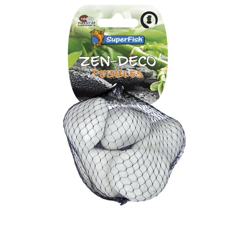 SuperFish Zen pebble medium wit decoratiestenen 450 g
