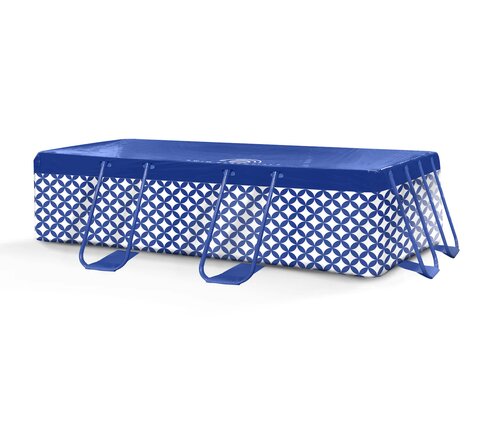 Swim Essentials donkerblauwe zwembadhoes - B 400 x D 200 cm