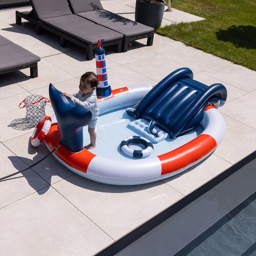 Swim Essentials Ocean Stripes kinderzwembad - B 210 x D 150 cm - afbeelding 4