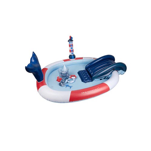 Swim Essentials Ocean Stripes kinderzwembad - B 210 x D 150 cm - afbeelding 1