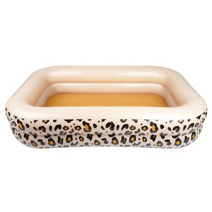 Swim Essentials Safari Chique panterprint opblaaszwembad - B 210 x D 132 cm - afbeelding 1