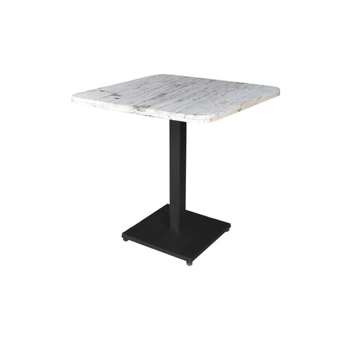 Tafel Bas travertin 70 x 70 cm semi white