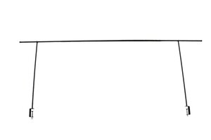 Tafelklem metaal 140-250cm H 90cm (blad 10-80mm) zwart