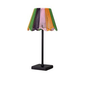 Tafellamp - D15xH36,5cm Tropical USB-oplaadbaar - afbeelding 1