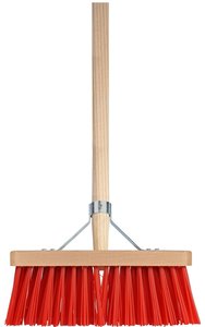 Talen Tools Bezem kunststof rood incl. steel 28 cm - afbeelding 2