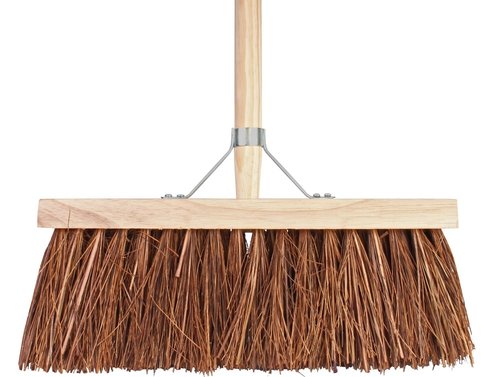 Talen Tools Bezem natuurvezel haren incl. steel 37 cm - afbeelding 1