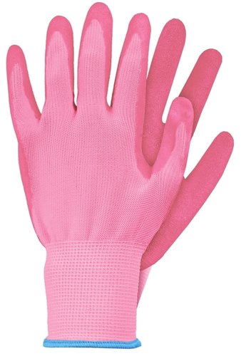 Talen Tools Latex werkhandschoenen roze - Maat S