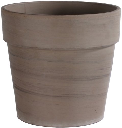 Terracotta bloempot calima basalt 28cm