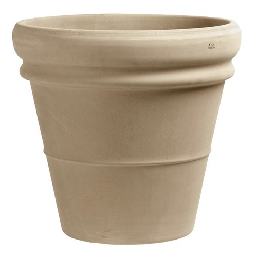 Terracotta bloempot vulcano dubbele rand 35cm