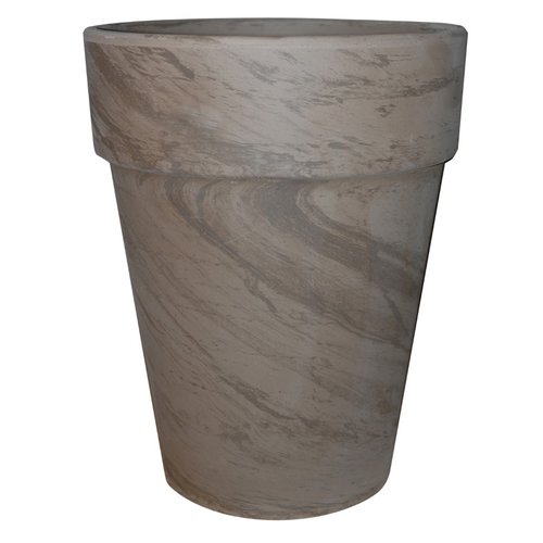 Terracotta bloempot XL basalt 39cm