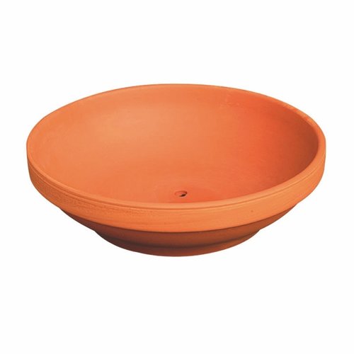 Terracotta schaal 'duivennest' 22cm